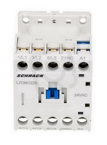 Stykač 3pólový CUBICO Mini, 5,5 kW, 12 A, 1R, 24 VAC SCHRACK LZDM1220--