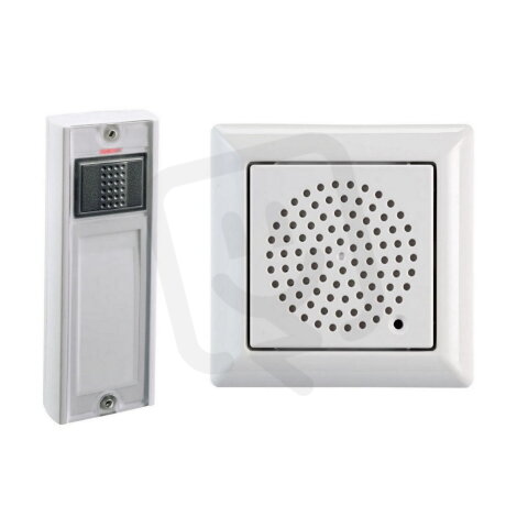 Bezdrátový gong pro zapuštěnou montáž UP-FG 230ws GB, 230 V~, 250m, bílý, set