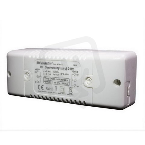 LED panel příslušenství-Zdroj s přijímačem 21W, RF, 4-zónový, bílý 4739221