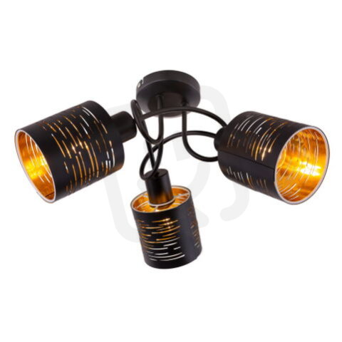 Stropní svítidlo TUNNO černá 3xE14, max. 15W 230V GLOBO 15342-3D