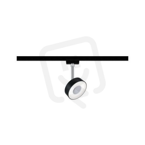 URail LED-spot Circle 5W černá mat/chrom 4000K kov/umělá hmota stmívatelné 96939