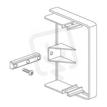 Schneider ISM11154 Stop end 80x55, alu metallic, koncový díl