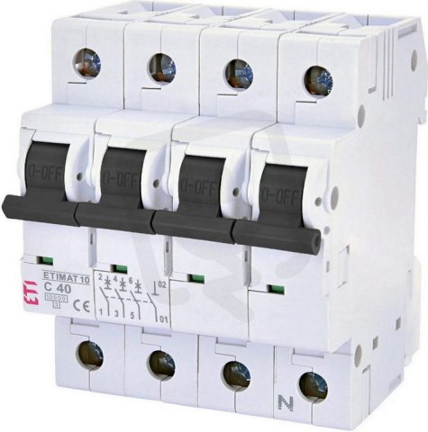 Jistič ETIMAT COLOUR 3p+N C40 10kA ETI 002101420