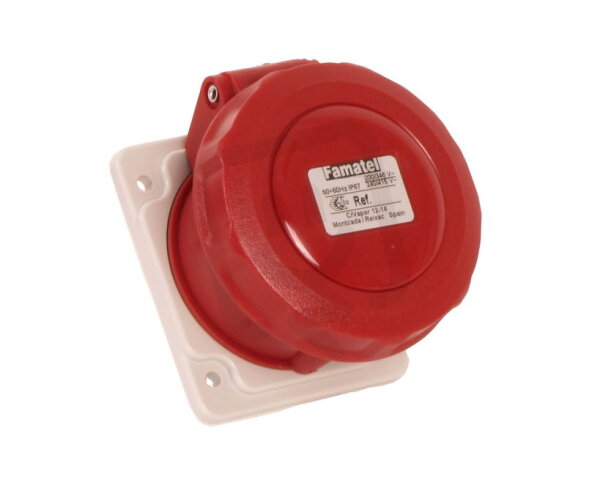 Vestavná zásuvka IP67/400V/16A/4P 6h, přímá - SpeedPRO FAMATEL 24370