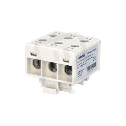 Svorka univerzální UK 35/3x1 A 135A 3pól AL/CU krytá šedá na DIN ELEMAN 1006656