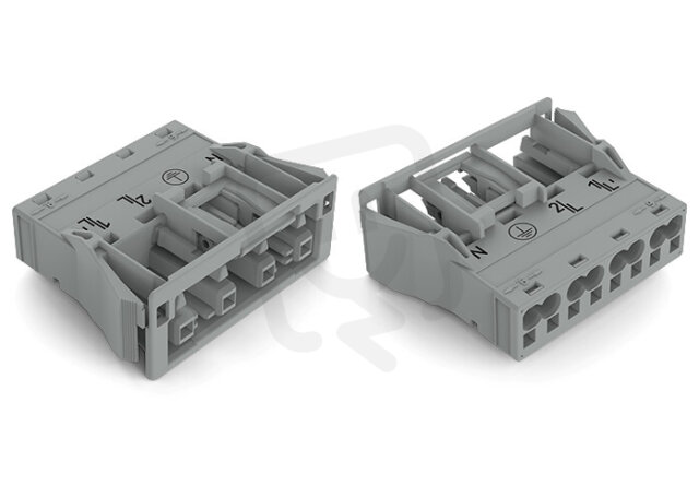 Zásuvka Snap-In 4pól. Kód. B šedá WAGO 770-744/060-000