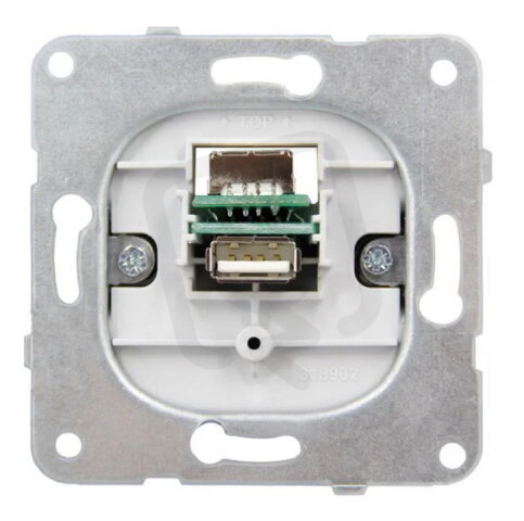Zásuvka USB typ A průchozí, female/female SCHRACK EV104055--