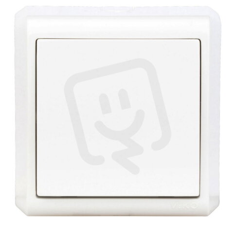 Nástěnný spínač č.1, šroubové svorky, IP20, bílý SCHRACK EV310001--