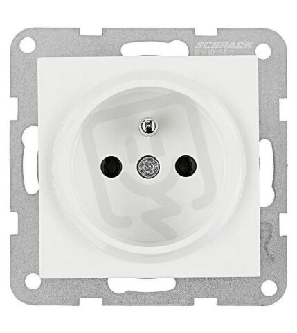 Zásuvka ČSN, šroubové svorky, bílá SCHRACK EV101350--