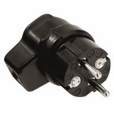 Bachman 919.171 Solid rubber right angle plug bk