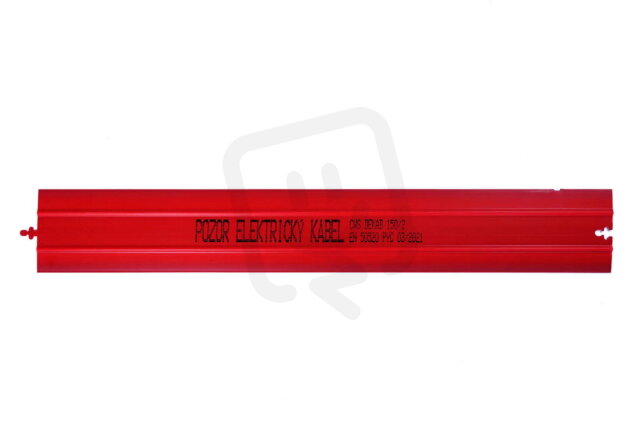 Kabelová krycí deska DEKAB 150/2 mm PVC červená CWS 002002V