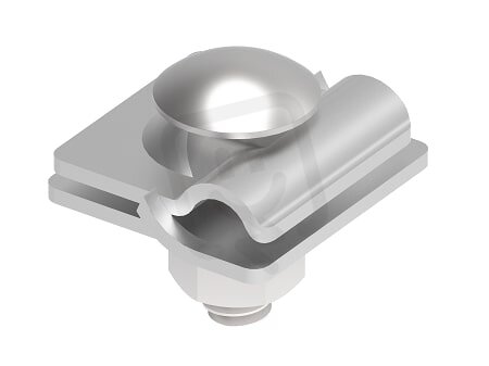 Svorka plech - drát 8/10mm, pro plech 5mm, materiál Al GROMTOR 103117