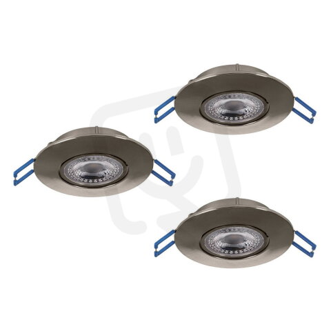 Vestavné svítidlo GEDREZ SET 3XLED-CCT d90 14,7W IP20 matný nikl  EGLO 300193