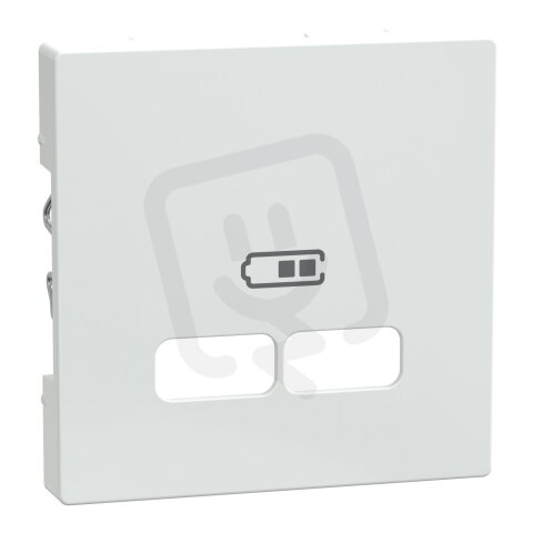 Centrální deska, Merten System M, pro USB nabíječky, active white MEG4367-0325