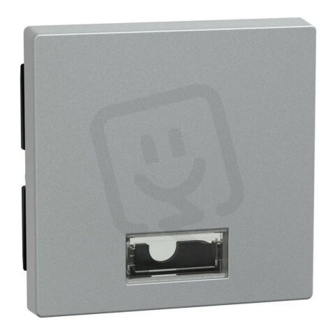 Klapka, Merten System M, s okénkem, aluminium, matný plast 433860