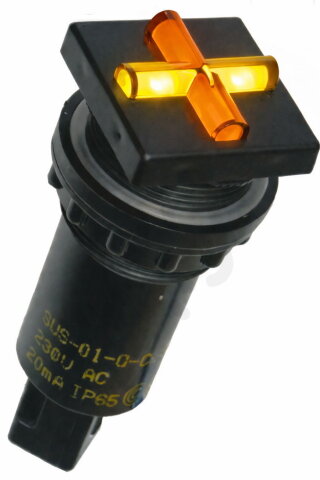 Ukazatel stavu SUS-01-Q O/Y 110VAC/DC 22mm oranžová/žlutá ELECO 31112704