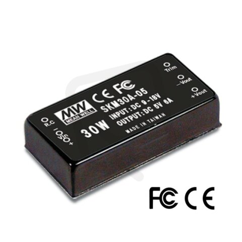Měnič DC/DC modulový 30W 5V MEAN WELL SKM30C-05