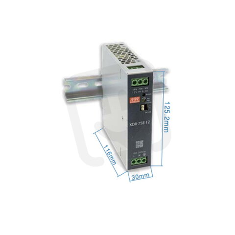 Napájecí zdroj na DIN 75W 36V MEAN WELL XDR-75E-36