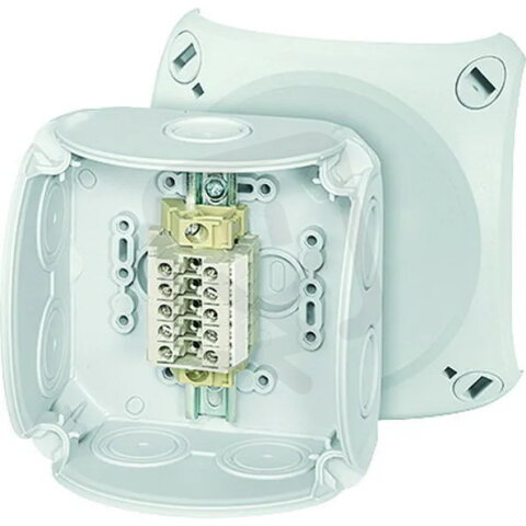 Kabelová rozvodka 1,5-6 mm2, 5 řadových svorek WKM HENSEL RK 0405 T