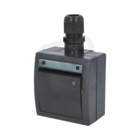 ATLAS 2K IP65 Přepínač křížový č.7 s vývodkou M20, na povrch, antracitový