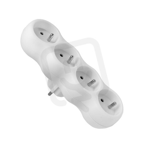 Rozbočka R-40 CA, čtyřnásobná s uzemněním, bílá ELGOTECH 20500329