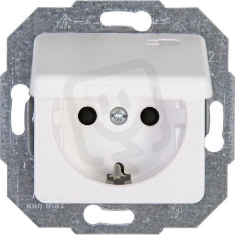 117113086 Earthed socket outlet with hin