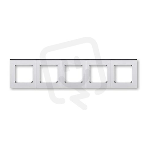 LEVIT M Pětirámeček titanová/kouř. černá ABB 3901H-A05050 70