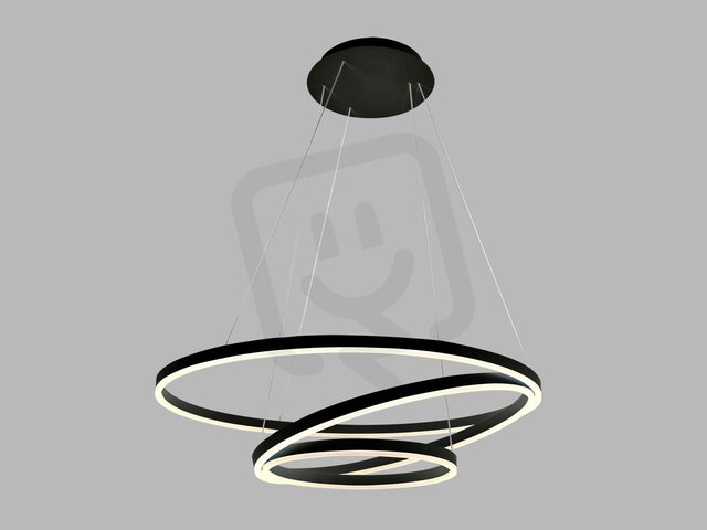 Závěsné svítidlo CIRCLE 3 P-Z, B CASAMBI TW 136W 2700K-4000K černá 3271173CSTW