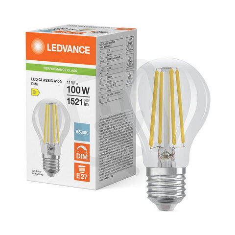 Světelný zdroj LED CLASSIC A DIM P 11W 865 Clear E27 LEDVANCE 4099854777172