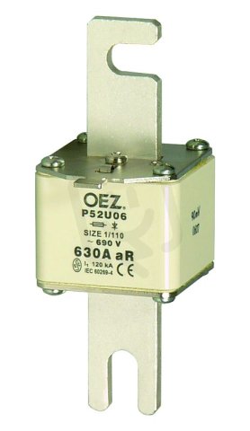 P52U06 550A aR DIN110 Pojistková vložka pro polovodiče AC690V/DC440V OEZ:14840