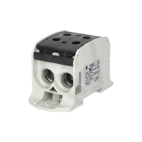 Svorka univerzální RKA 95 1/4 L S 232A 1P 4x vstup AL/CU černá DIN/panel 1006039