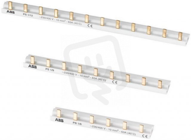ABB Propojovací lišta PS1/57/6 1F určeno pro: 57 modulů průřez 6mm