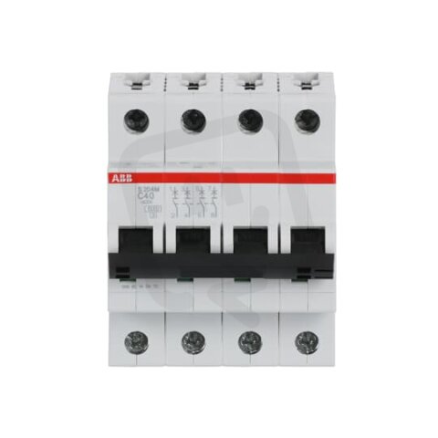 S204M-C40 4 fázový jistič 40 A char. C 10kA ABB 2CDS274001R0404