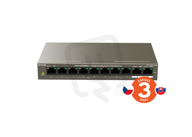 TEF1110P-8-102W 10-portový switch 102W