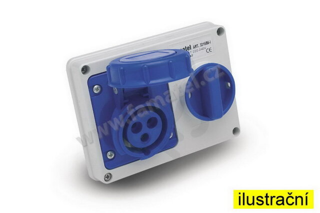 Zásuvkový blok 25013 IP67 400V 32A 5P 6h FAMATEL 25013