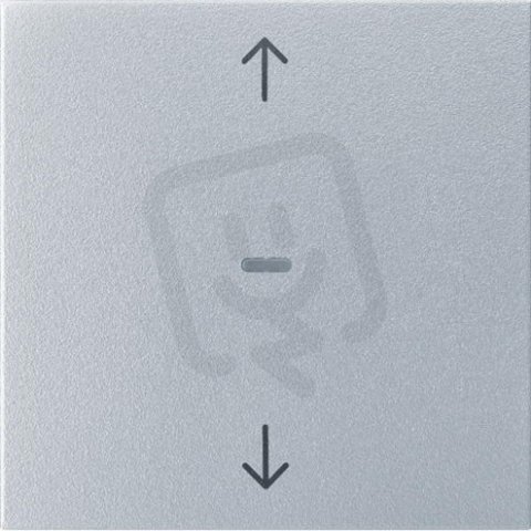 Kryt s potiskem šipek pro tl. modul 1-nás., KNX S.1/B.x, stříbrná mat 80961283