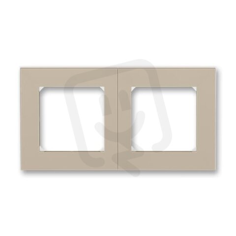 ABB Levit Dvojrámeček (3901H-A05020 18) macchiato/bílá BLISTR 2CHH015020A6018