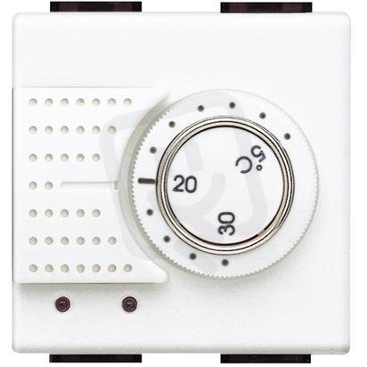 BTICINO LIVINGLIGHT TERMOSTAT S PODLAHOVÝM ČIDLEM BÍLÝ N4441FH