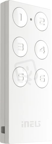 6 tlačítkový ovladač-klíčenka (bílá) RF KEY-60/W ELKO EP 8595188180764