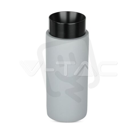 GU10 Fitting Gypsum Surface Metal With Gun Black Concrete Bottom, VT-865