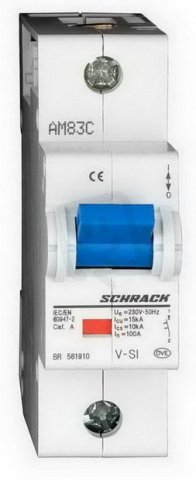 Instalační jistič 20 kA, C 100A, 1P, VSI SCHRACK BR561910--
