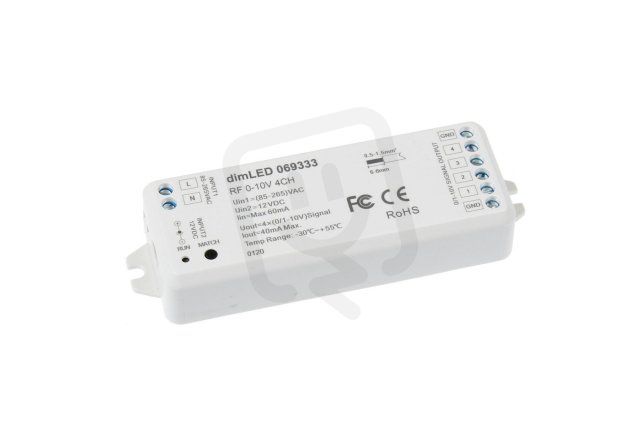 dimLED ovladač RF 0-10V 4CH T-LED 069333
