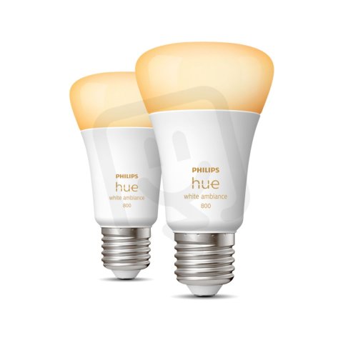 Philips Hue White Ambiance LED žárovka 800lm (60W) E27 6W A60 (2ks)