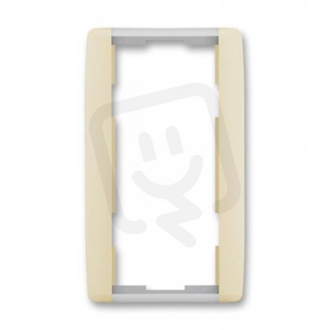 ELEMENT Dvojrámeček svislý slonová kost/led. bílá ABB 3901E-A00121 21