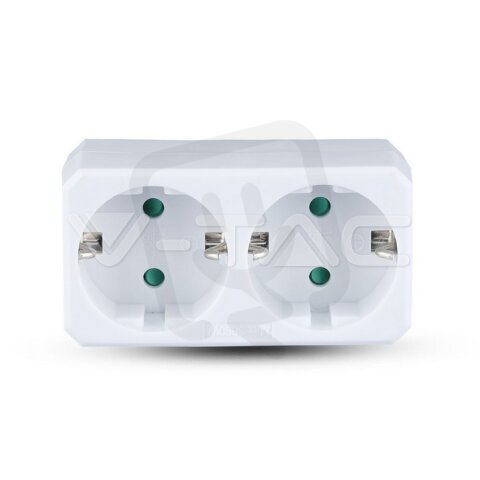2 Ways Adapter With Earthing Contact 10/