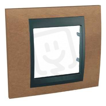 Unica Top Krycí rámeček jednonásobný, Cherry/Grafit SCHNEIDER MGU66.002.2M2