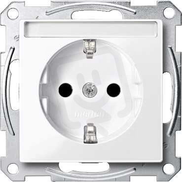 Merten Zásuvka 250V/16A SCHUKO popisové pole System M Active MTN2302-0325