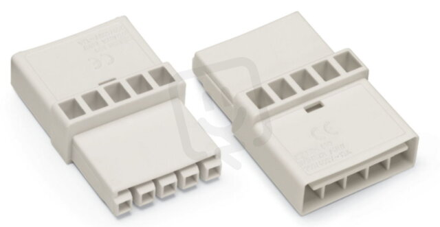 Spojka 5pól. Kód. A bílá WAGO 890-655