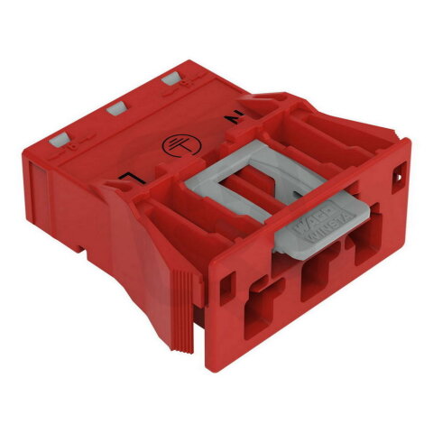 Zástrčka Snap-In 3pól. Kód. P červená WAGO 770-2313