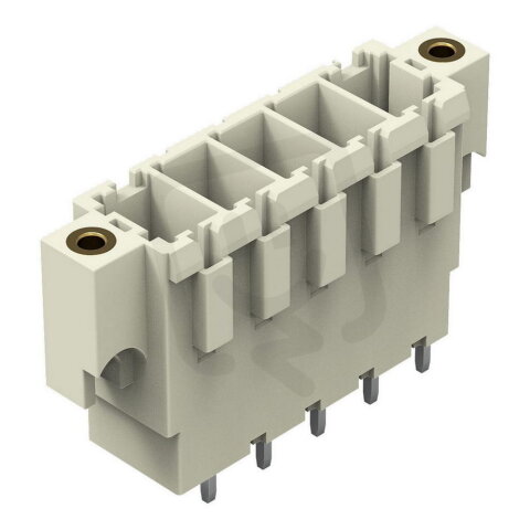 Konektor s pájecími piny THT pájecí kontakt 1,0x1,2 mm rovné světle šedá 5pól.